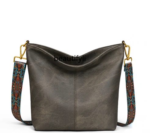 Tote bag women's messenger bag women's  commuter shoulder bucket bag